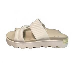 Sorel Women's White Slide Sandals, size 11